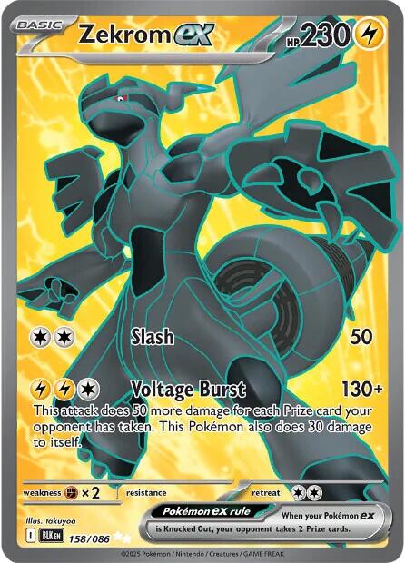 Zekrom ex (158/086) [Scarlet & Violet: Black Bolt] | Pegasus Games WI