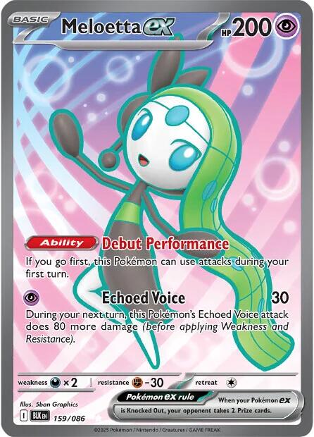 Meloetta ex (159/086) [Scarlet & Violet: Black Bolt] | Pegasus Games WI