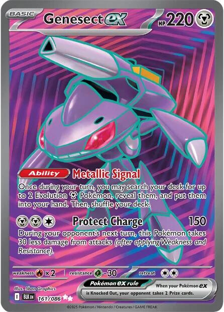Genesect ex (161/086) [Scarlet & Violet: Black Bolt] | Pegasus Games WI