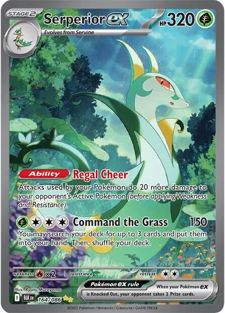 Serperior ex (164/086) [Scarlet & Violet: Black Bolt] | Pegasus Games WI