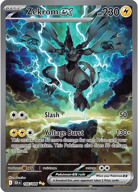 Zekrom ex (166/086) [Scarlet & Violet: Black Bolt] | Pegasus Games WI
