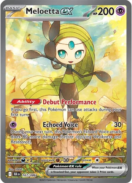Meloetta ex (167/086) [Scarlet & Violet: Black Bolt] | Pegasus Games WI
