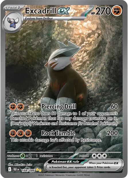 Excadrill ex (168/086) [Scarlet & Violet: Black Bolt] | Pegasus Games WI