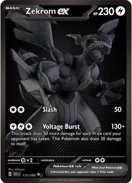 Zekrom ex (172/086) [Scarlet & Violet: Black Bolt] | Pegasus Games WI