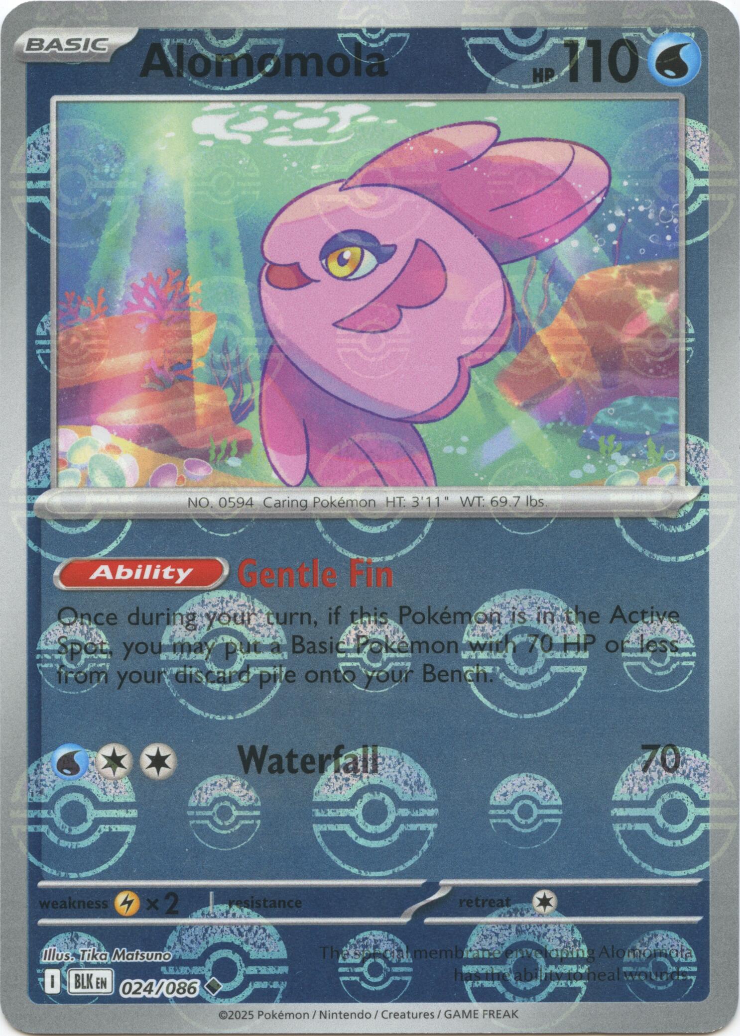 Alomomola (024/086) (Poke Ball Pattern) [Scarlet & Violet: Black Bolt] | Pegasus Games WI