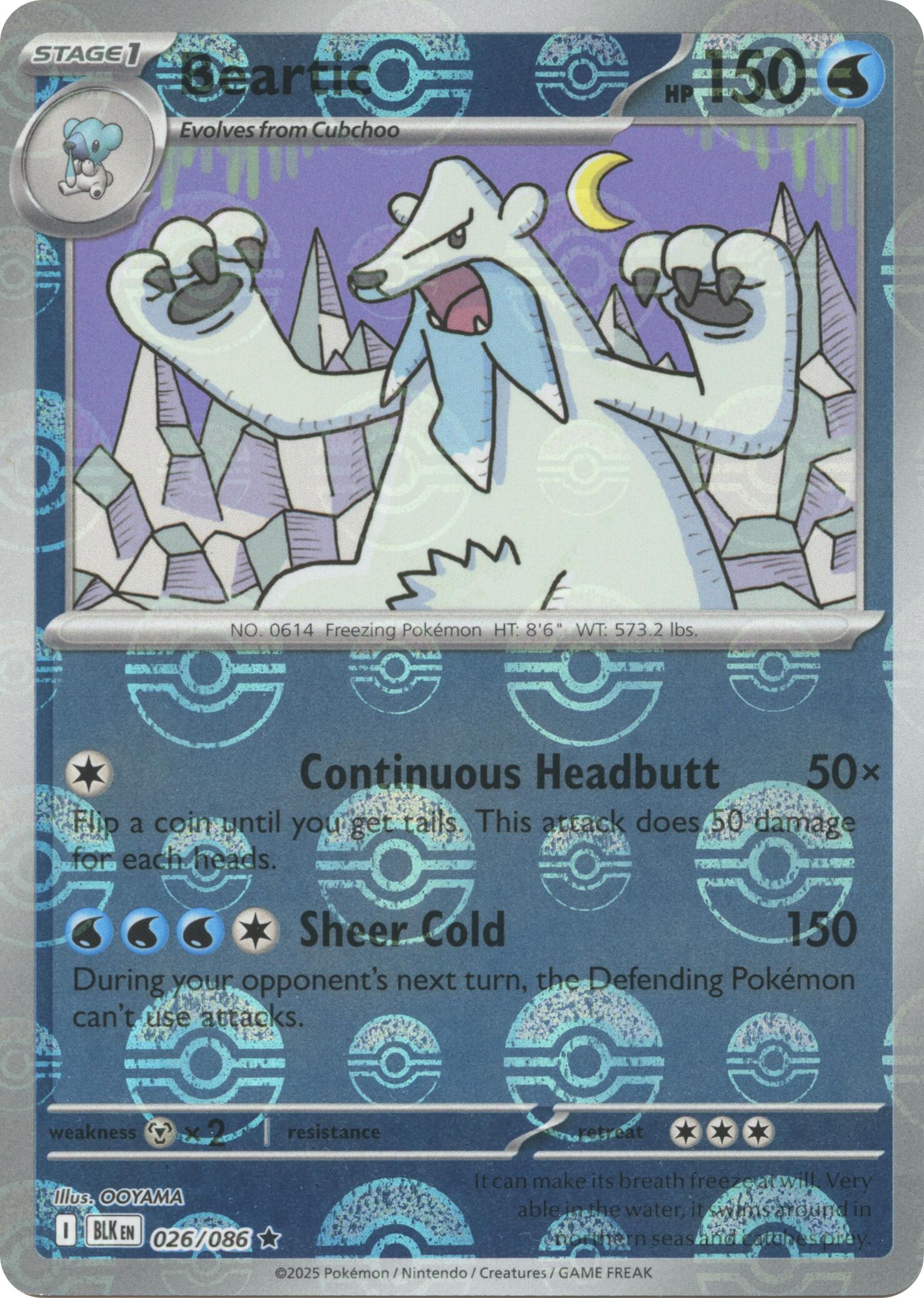 Beartic (026/086) (Poke Ball Pattern) [Scarlet & Violet: Black Bolt] | Pegasus Games WI