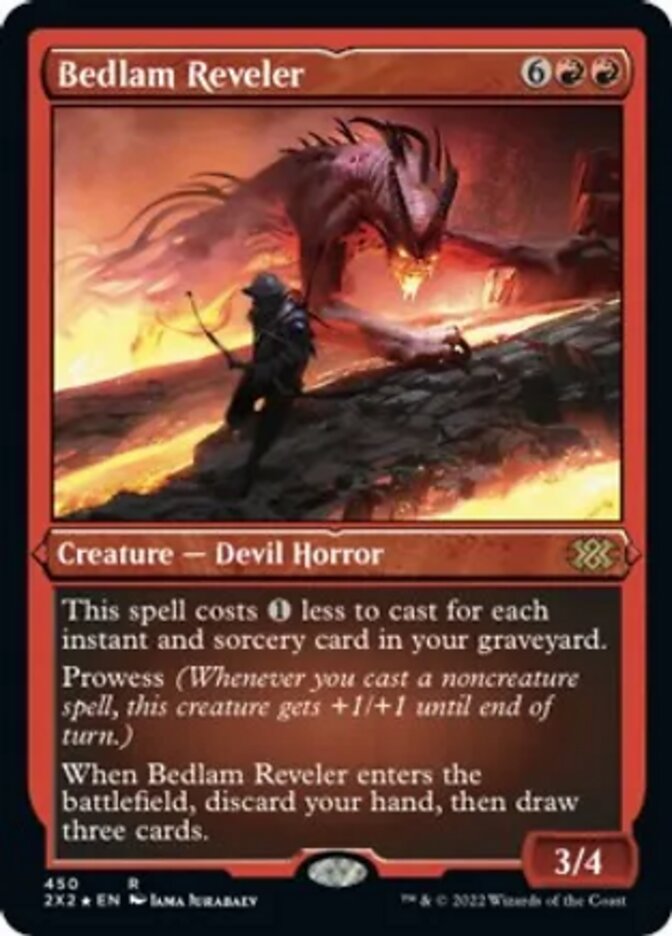 Bedlam Reveler (Foil Etched) [Double Masters 2022] | Pegasus Games WI