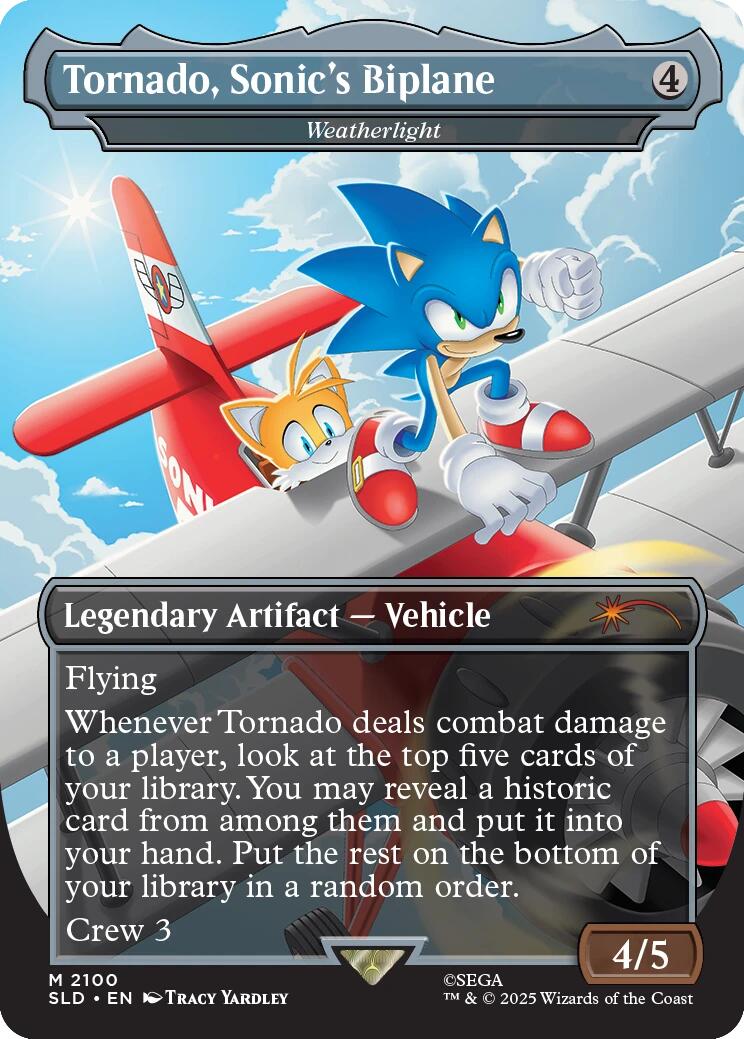 Tornado, Sonic's Biplane - Weatherlight [Secret Lair Drop Series] | Pegasus Games WI