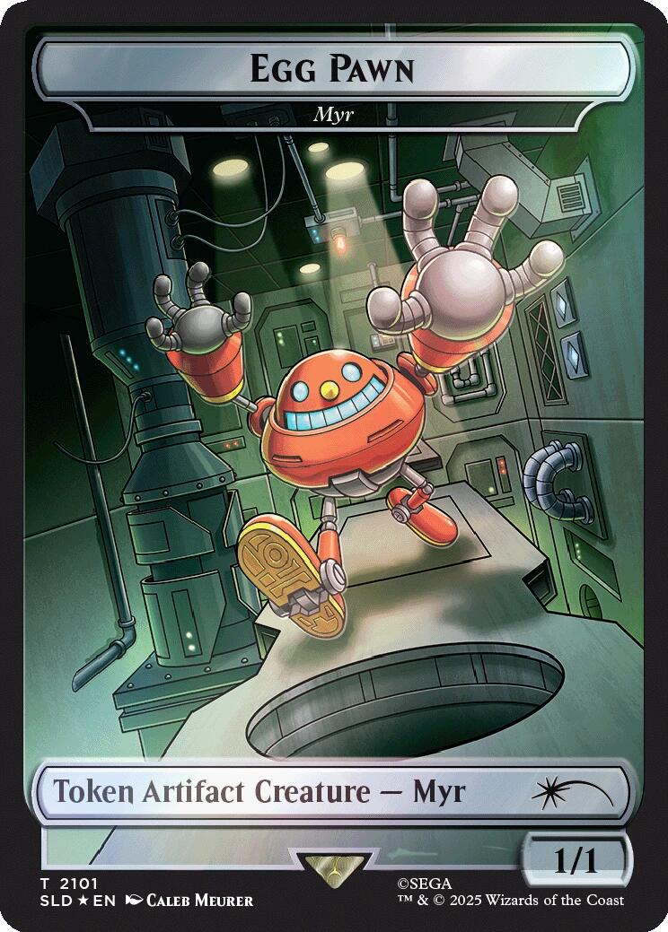 Egg Pawn - Myr Token (Rainbow Foil) [Secret Lair Drop Series] | Pegasus Games WI