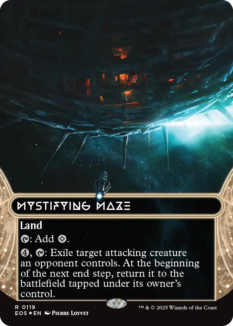 Mystifying Maze (0119) (Borderless) (Galaxy Foil) [Edge of Eternities: Stellar Sights] | Pegasus Games WI