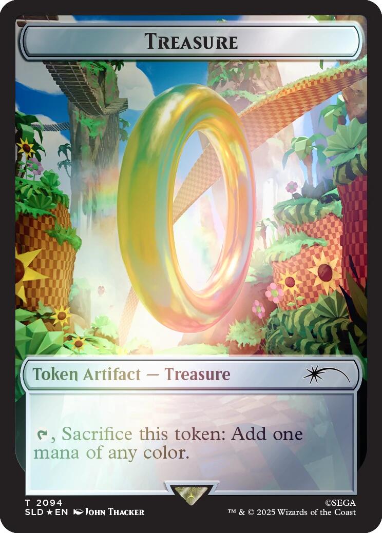 Treasure Token (2094) (Rainbow Foil) [Secret Lair Drop Series] | Pegasus Games WI