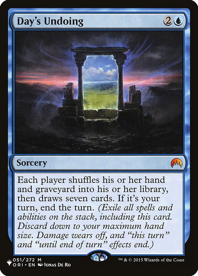 Day's Undoing [The List] | Pegasus Games WI