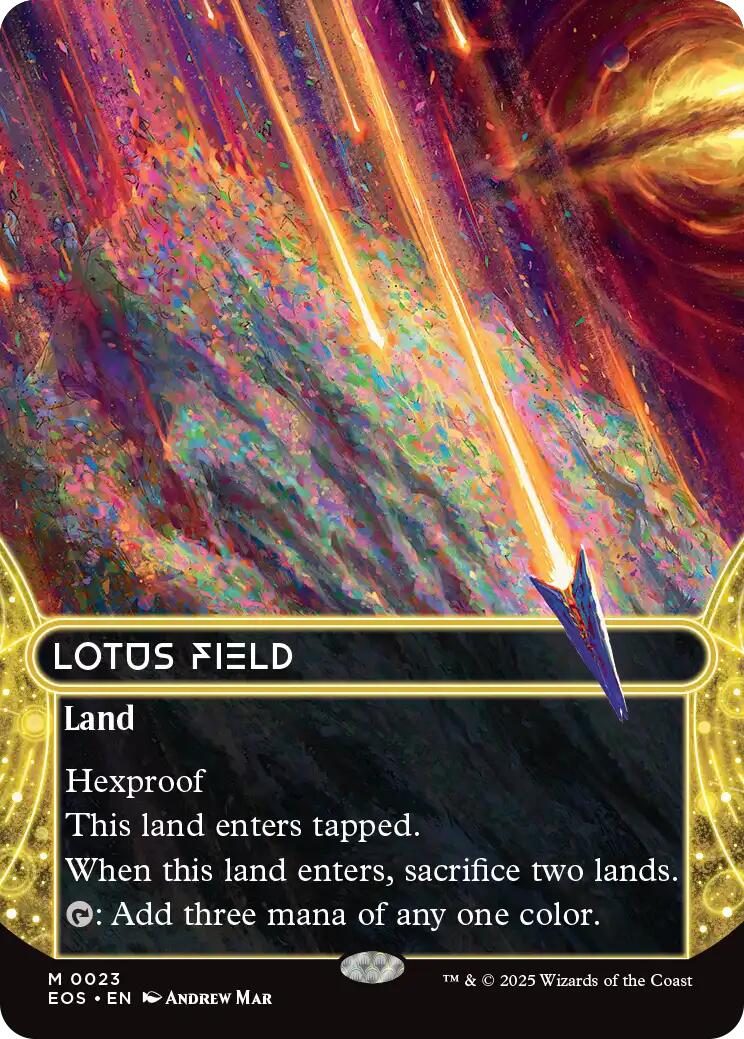 Lotus Field (0023) (Borderless) [Edge of Eternities: Stellar Sights] | Pegasus Games WI