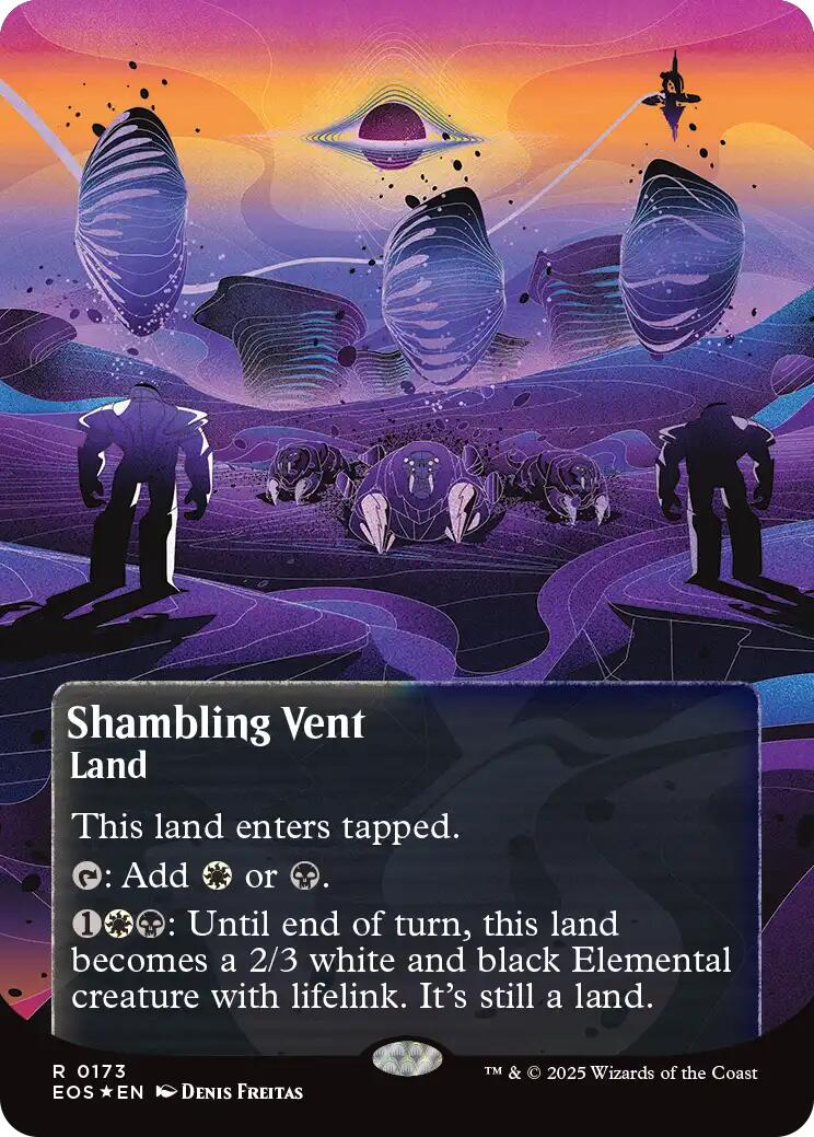Shambling Vent (0173) (Borderless) (Galaxy Foil) [Edge of Eternities: Stellar Sights] | Pegasus Games WI