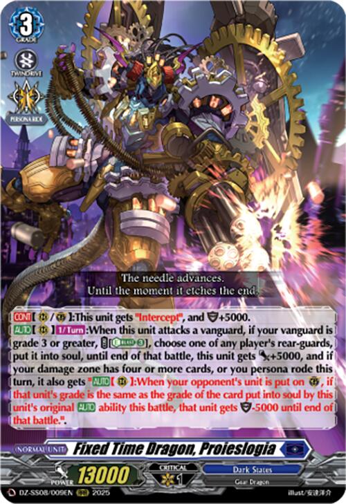 Fixed Time Dragon, Proieslogia (DZ-SS08/009EN) [DZ-SS08: Festival Booster 2025] | Pegasus Games WI