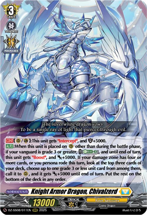 Knight Armor Dragon, Chivalzerd (RRR) (DZ-SS08/011EN) [DZ-SS08: Festival Booster 2025] | Pegasus Games WI