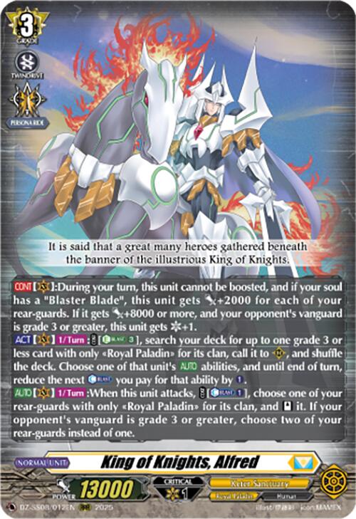 King of Knights, Alfred (RRR) (DZ-SS08/012EN) [DZ-SS08: Festival Booster 2025] | Pegasus Games WI