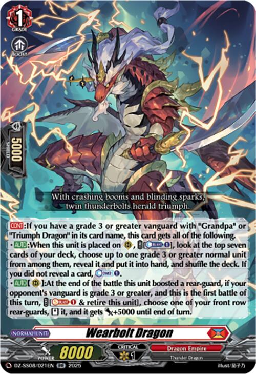 Wearbolt Dragon (DZ-SS08/021EN) [DZ-SS08: Festival Booster 2025] | Pegasus Games WI