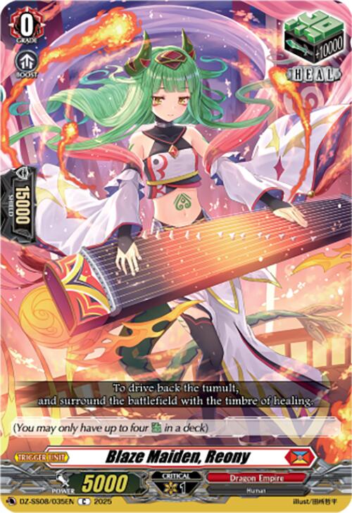 Blaze Maiden, Reony (DZ-SS08/035EN) [DZ-SS08: Festival Booster 2025] | Pegasus Games WI
