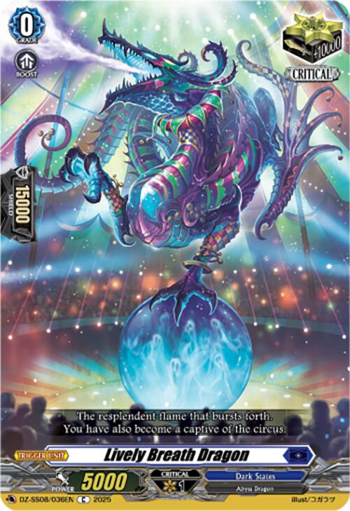 Lively Breath Dragon (DZ-SS08/036EN) [DZ-SS08: Festival Booster 2025] | Pegasus Games WI