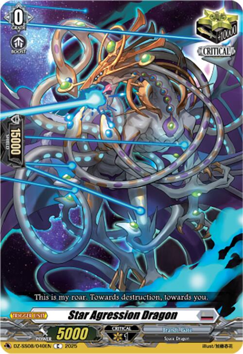 Star Agression Dragon (DZ-SS08/040EN) [DZ-SS08: Festival Booster 2025] | Pegasus Games WI