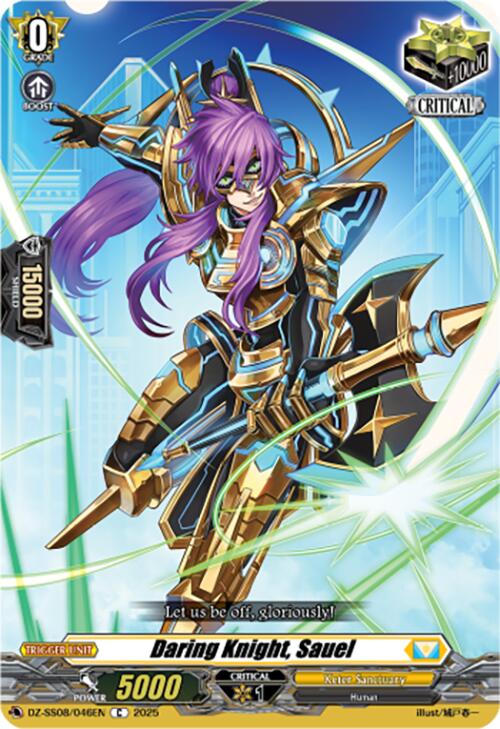Daring Knight, Sauel (DZ-SS08/046EN) [DZ-SS08: Festival Booster 2025] | Pegasus Games WI