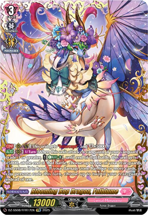 Blooming Bop Dragon, Fulblume (DZ-SS08/FFR17EN) [DZ-SS08: Festival Booster 2025] | Pegasus Games WI