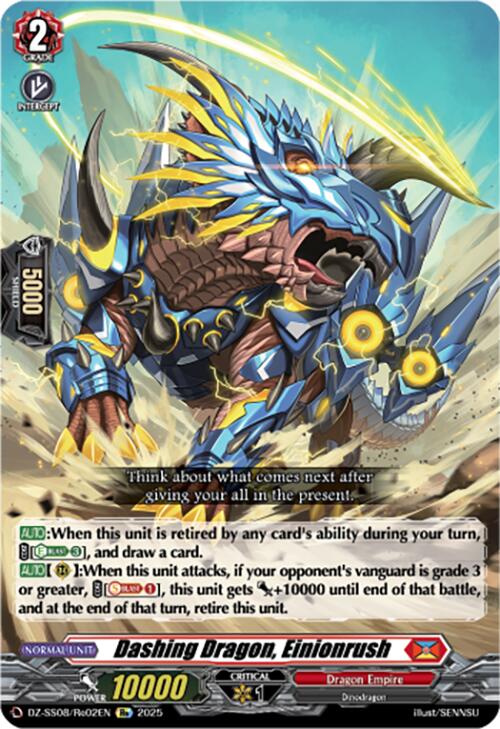 Dashing Dragon, Einionrush (DZ-SS08/Re02EN) [Festival Booster 2025] | Pegasus Games WI
