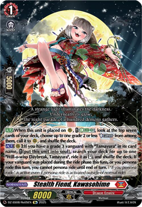 Stealth Fiend, Kawasohime (DZ-SS08/Re05EN) [DZ-SS08: Festival Booster 2025] | Pegasus Games WI
