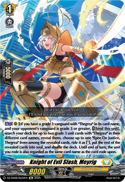 Knight of Evil Slash, Meyrig (DZ-SS08/Re22EN) [DZ-SS08: Festival Booster 2025] | Pegasus Games WI