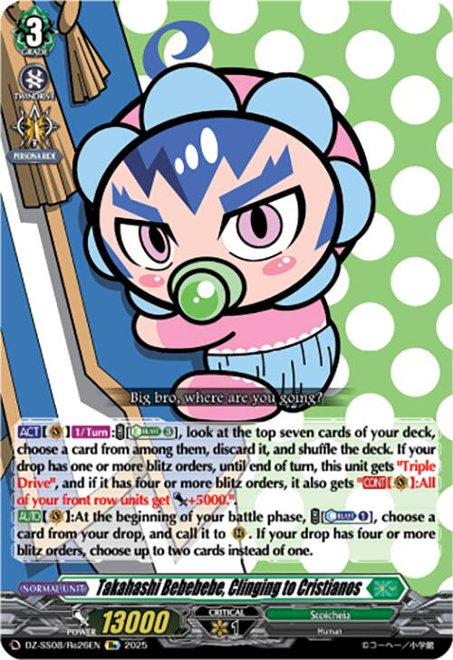 Takahashi Bebebebe, Clinging to Cristianos (DZ-SS08/Re26EN) [DZ-SS08: Festival Booster 2025] | Pegasus Games WI