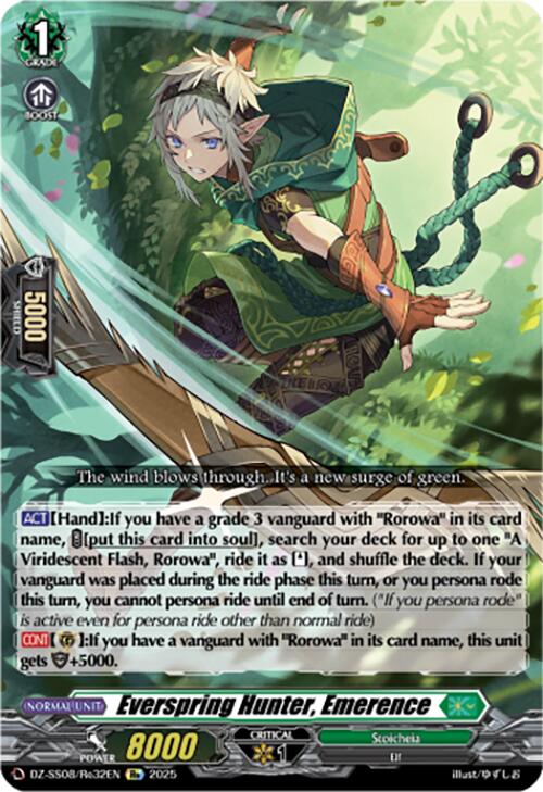 Everspring Hunter, Emerence (DZ-SS08/Re32EN) [DZ-SS08: Festival Booster 2025] | Pegasus Games WI