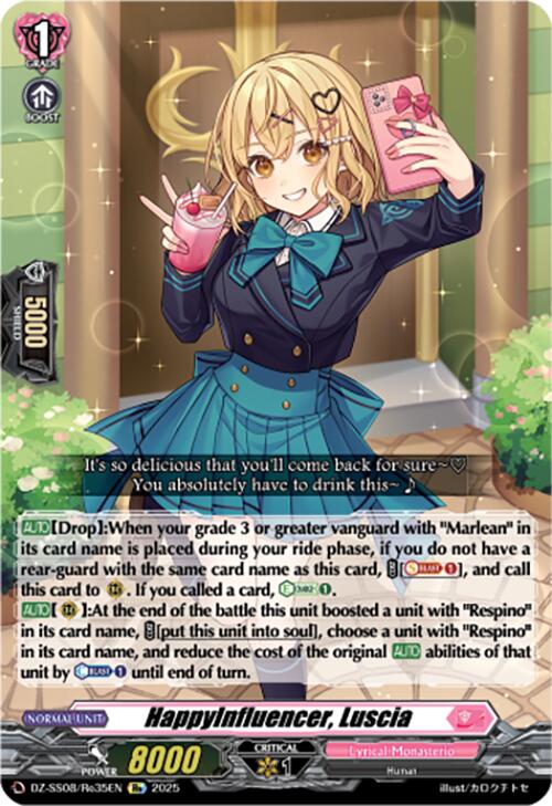 HappyInfluencer, Luscia (DZ-SS08/Re35EN) [DZ-SS08: Festival Booster 2025] | Pegasus Games WI