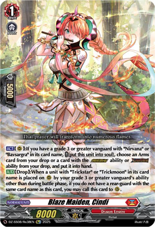 Blaze Maiden, Cindi (Re+) (DZ-SS08/Re38EN) [DZ-SS08: Festival Booster 2025] | Pegasus Games WI