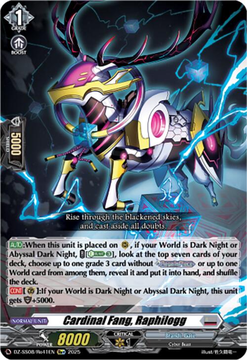 Cardinal Fang, Raphilogg (Re+) (DZ-SS08/Re41EN) [DZ-SS08: Festival Booster 2025] | Pegasus Games WI