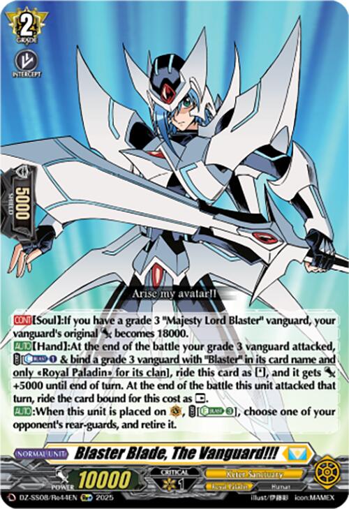Blaster Blade, The Vanguard!!! (Re+) (DZ-SS08/Re44EN) [DZ-SS08: Festival Booster 2025] | Pegasus Games WI