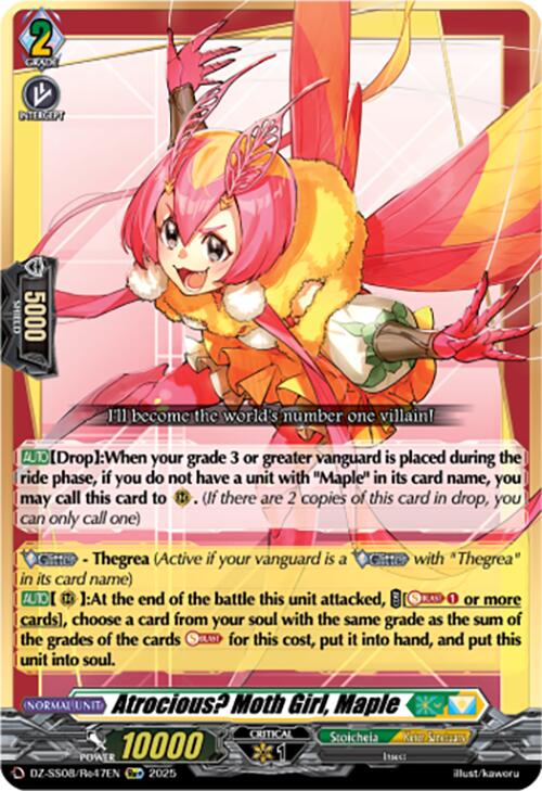 Atrocious? Moth Girl, Maple (Re+) (DZ-SS08/Re47EN) [DZ-SS08: Festival Booster 2025] | Pegasus Games WI