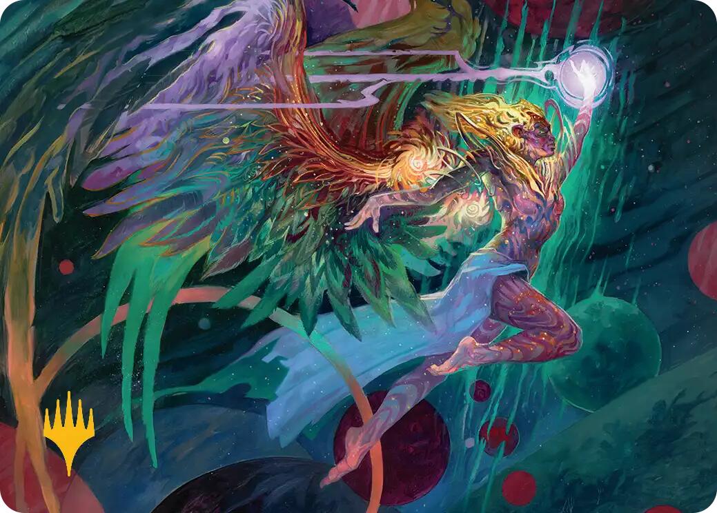 Exalted Sunborn Art Card (Gold-Stamped Signature) [Edge of Eternities Art Series] | Pegasus Games WI