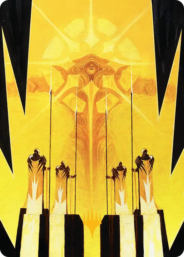 Hardlight Containment Art Card (Gold-Stamped Planeswalker Symbol) [Edge of Eternities Art Series] | Pegasus Games WI