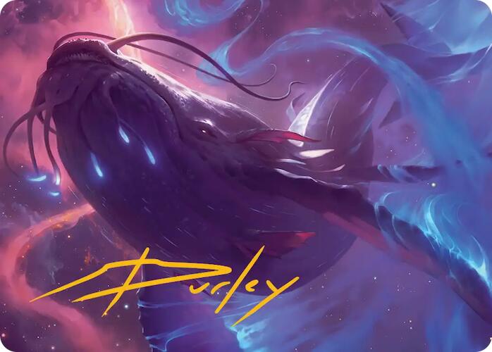 Starbreach Whale Art Card (Gold-Stamped Signature) [Edge of Eternities Art Series] | Pegasus Games WI