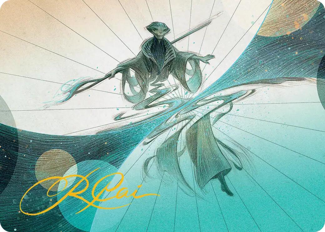 Weftwalking Art Card (Gold-Stamped Signature) [Edge of Eternities Art Series] | Pegasus Games WI