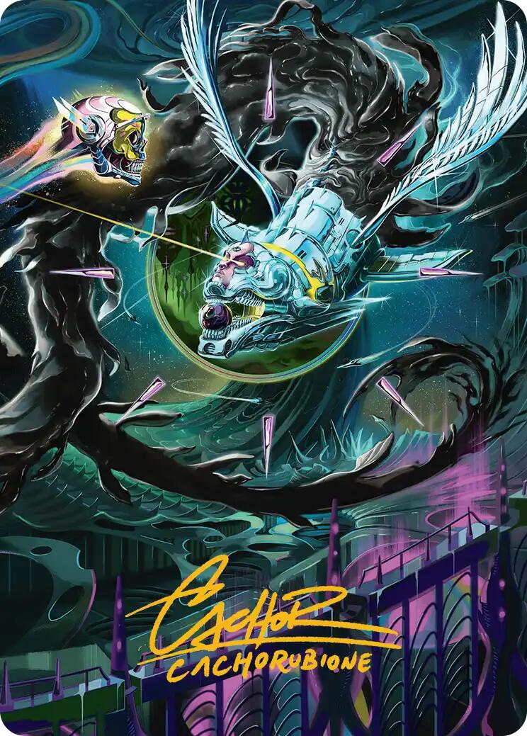 Quantum Riddler Art Card (Gold-Stamped Signature) [Edge of Eternities Art Series] | Pegasus Games WI