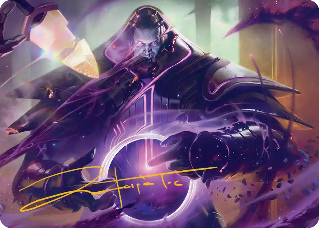Embrace Oblivion Art Card (Gold-Stamped Signature) [Edge of Eternities Art Series] | Pegasus Games WI