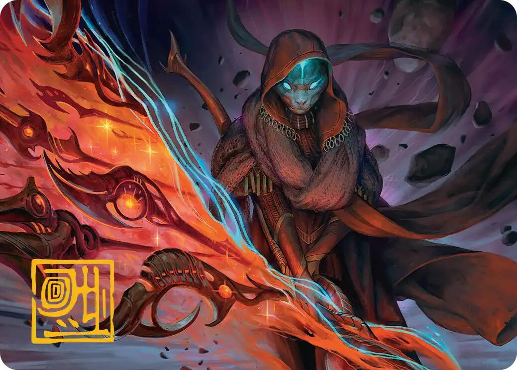 Weftstalker Ardent Art Card (Gold-Stamped Signature) [Edge of Eternities Art Series] | Pegasus Games WI