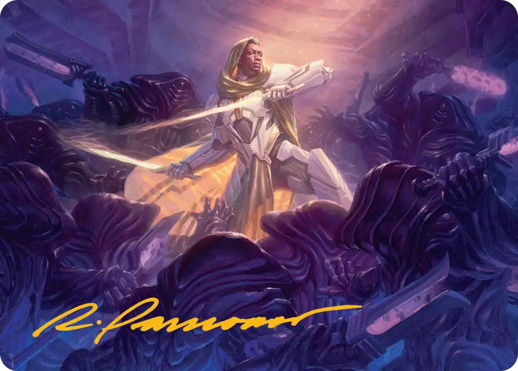Syr Vondam, Sunstar Exemplar Art Card (Gold-Stamped Signature) [Edge of Eternities Art Series] | Pegasus Games WI