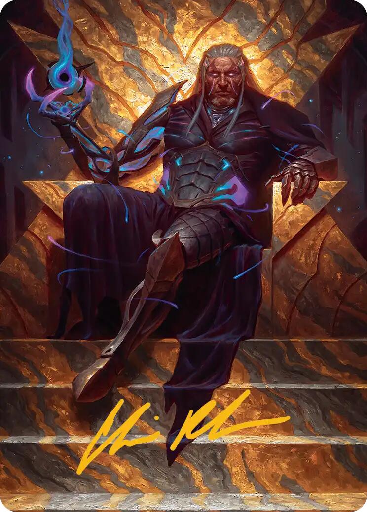 Tezzeret, Cruel Captain Art Card (1/54) (Gold-Stamped Signature) [Edge of Eternities Art Series] | Pegasus Games WI