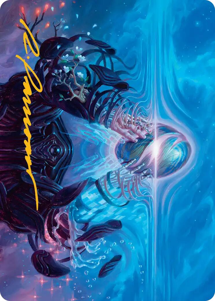 The Endstone Art Card (Gold-Stamped Signature) [Edge of Eternities Art Series] | Pegasus Games WI