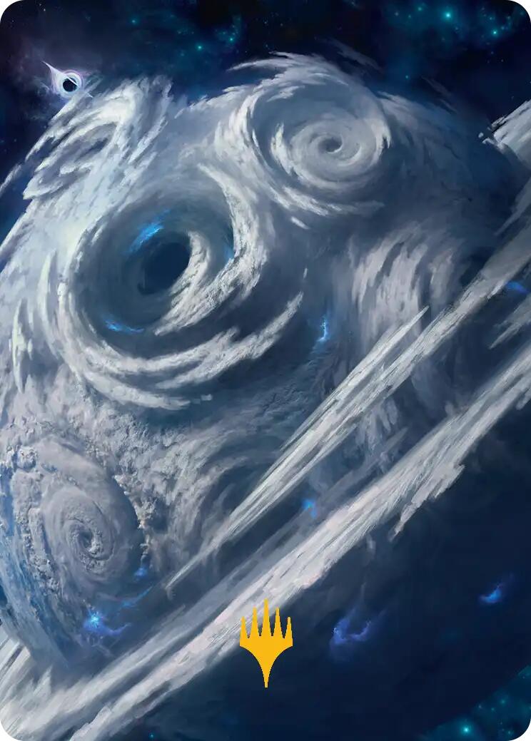 Uthros, Titanic Godcore Art Card (Gold-Stamped Planeswalker Symbol) [Edge of Eternities Art Series] | Pegasus Games WI