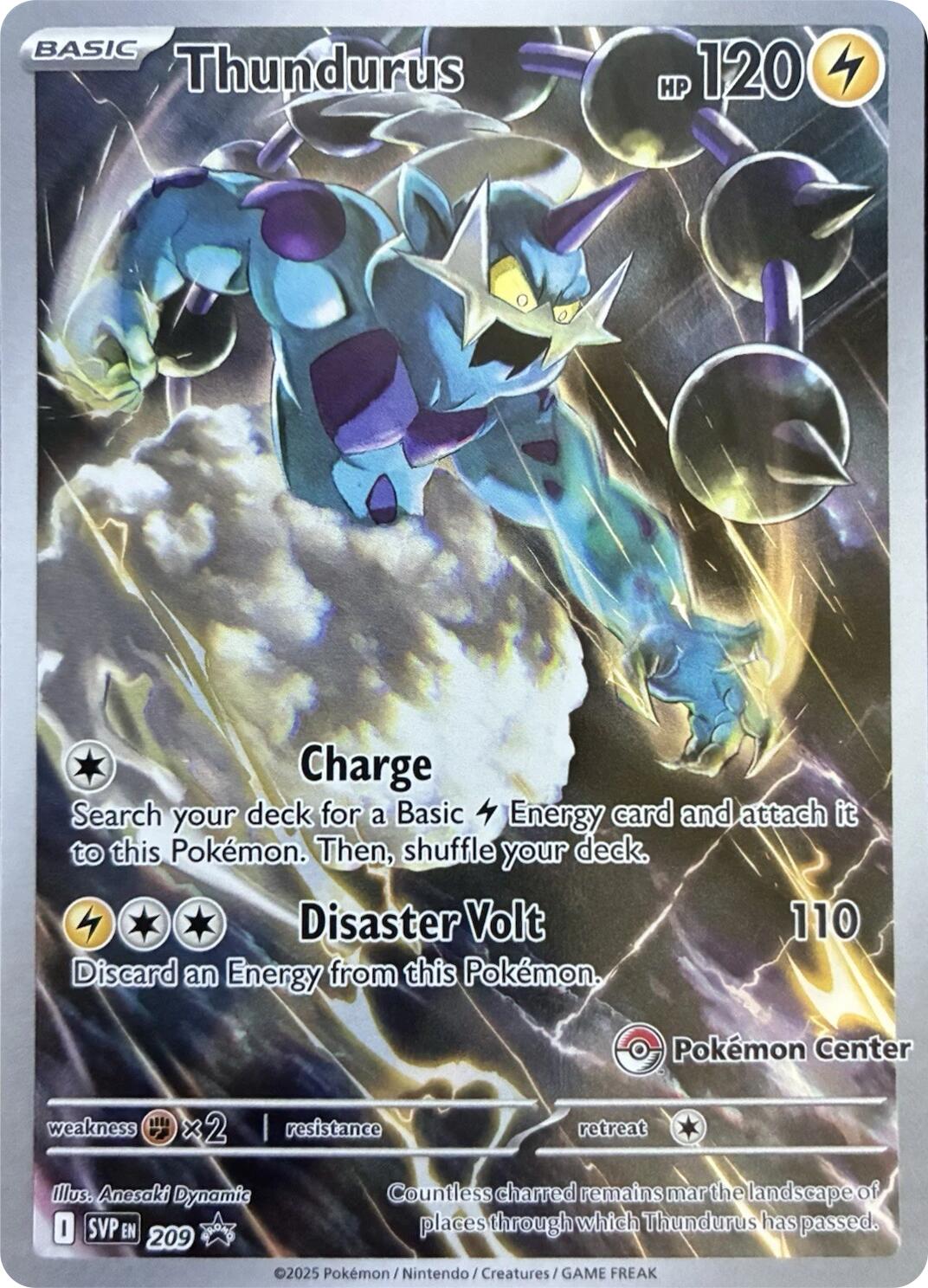 Thundurus (209) (Pokemon Center Exclusive) [Scarlet & Violet: Black Star Promos] | Pegasus Games WI