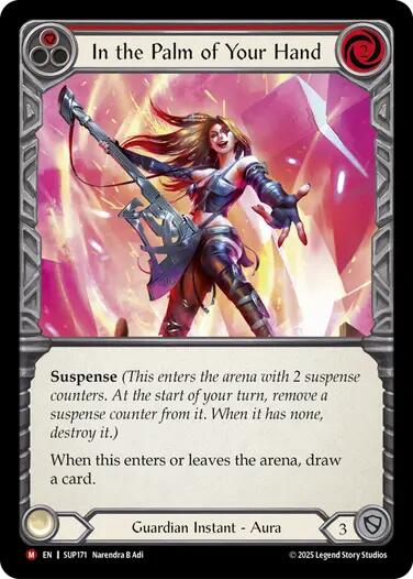In the Palm of Your Hand [SUP171] (Super Slam)  Rainbow Foil | Pegasus Games WI